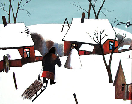 alexey_novikov.jpg Алексей Новиков. Зима в деревне. 1991