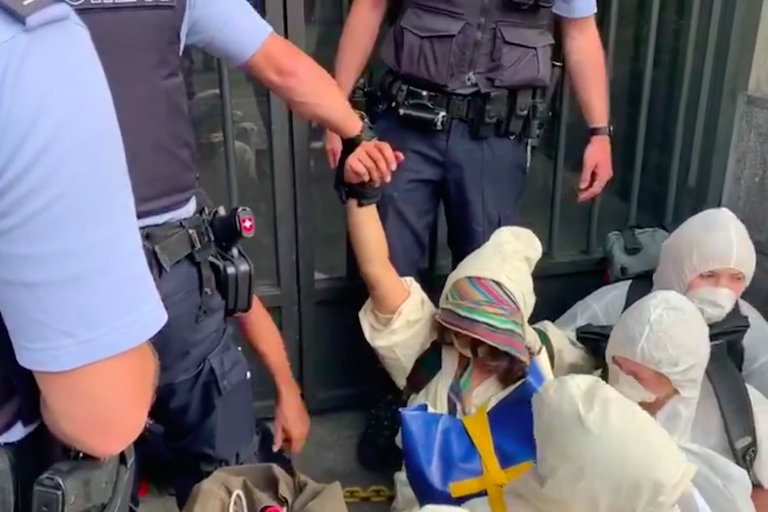 Протест в Цюрихе